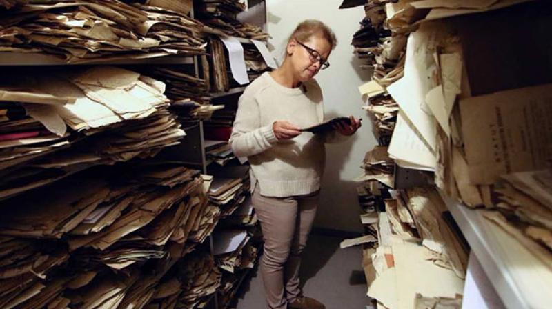 The cache, with documents dating back to the mid-18th century, includes religious texts, Yiddish literature and poetry, testimonies about pogroms as well as autobiographies and photographs. (Photo: AFP)