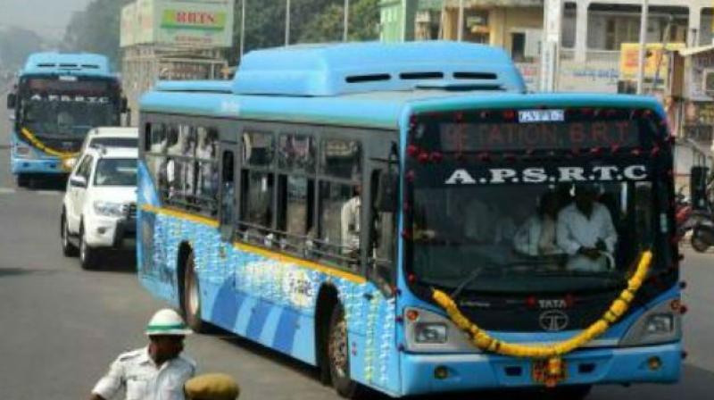 The Andhra Pradesh State Road Transport Corporation runs about 630 buses in the city limits.