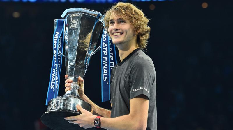 Zverev claimed the biggest title of his career with a 6-4, 6-3 upset on Sunday, becoming the youngest champion of the season-ending event since Djokovic claimed the first of his five titles a decade ago - also at age 21. (Photo: AFZverev claimed the biggest title of his career with a 6-4, 6-3 upset on Sunday, becoming the youngest champion of the season-ending event since Djokovic claimed the first of his five titles a decade ago - also at age 21.(Photo: AFP)