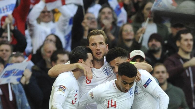 England had to beat Croatia to advance over group leader Spain and trailed late, before Jesse Lingard leveled in the 78th and captain Harry Kane got the decisive goal in the 85th. (Photo: AP)