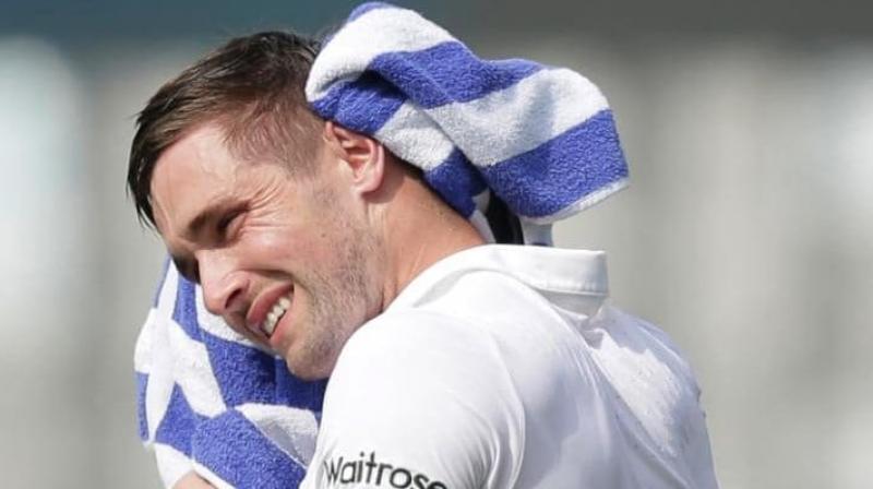 Chris Woakes has been diagnosed with a small crack in his right thumb. (Photo: AP)