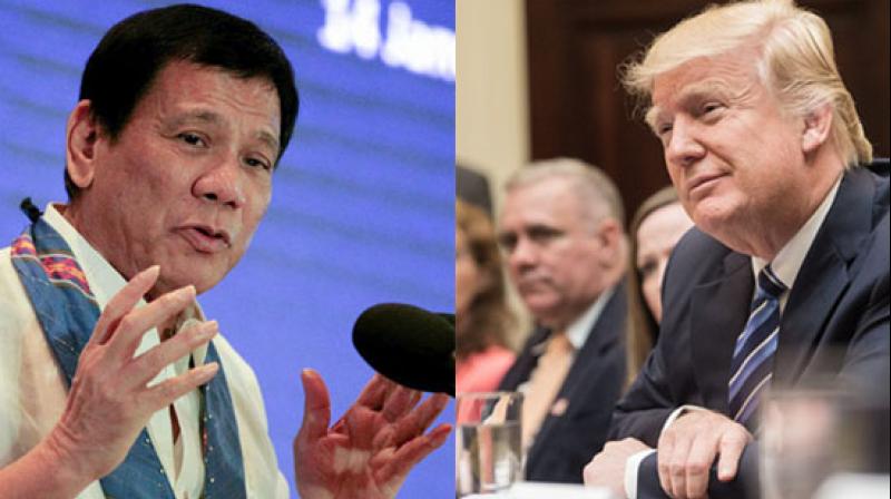 The White House said Trump \enjoyed the conversation\ with Duterte, and looked forward to attending the key US-ASEAN and East Asia summits in the Philippines in November. (Photo: AFP)