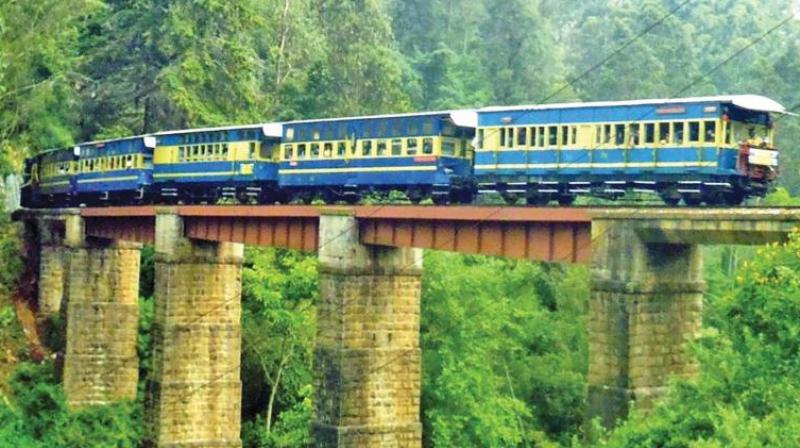 The Nilgiri Mountain Railway train