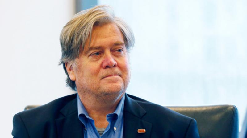 Bannon talked about the infighting in the White House, now engulfed in a storm over Trumps defensive response to deadly violence at a white supremacist rally in Virginia. (Photo: AP)