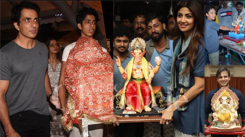 Happy Ganesh Chaturthi: Sonu, Shilpa, Vivek & others bring Ganpati Bappa home