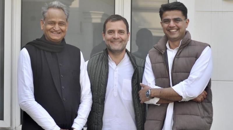 Congress government in Rajasthan on Wednesday waived short-term crop loans from cooperative banks and loans of up to Rs 2 lakh taken by farmers from other banks. (Photo: Twitter | @RahulGandhi)