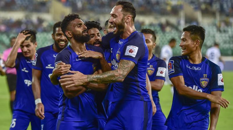 Bengaluru FC, last years runner-up to Chennaiyin, remains on 31 points after 15 matches and will have to wait to seal a playoff berth. (Photo: PTI)