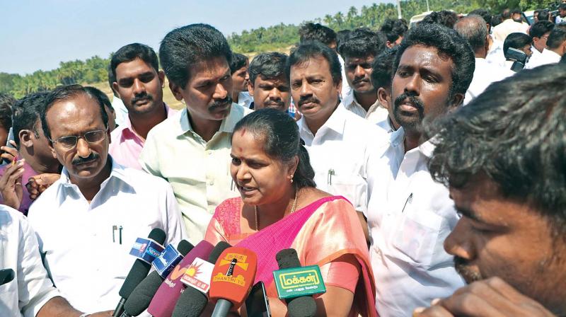 AIADMK MLAs meet reporters on Friday to explain that they were not held hostage as alleged. (Photo: DC)