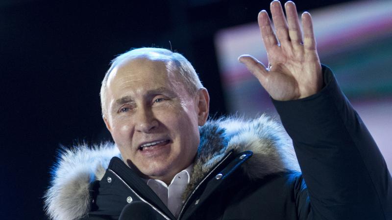 Putin, who first became president just over 18 years ago, is set to remain in power for another six years. (Photo: AP)