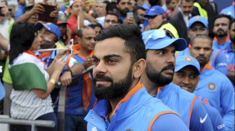 Assuring that India will be neither intimidated nor arrogant when they face Pakistan in the ICC Champions Trophy final, Indian skipper Virat Kohli asserted that there were no favourites in the much-awaited clash. (Photo: AP)