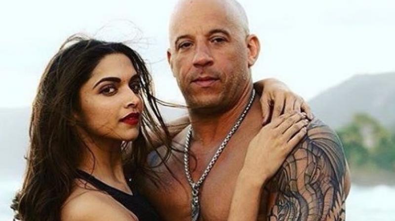Deepika Padukone and Vin Diesel (Pic courtesy: Instagram/ deepikapadukone).