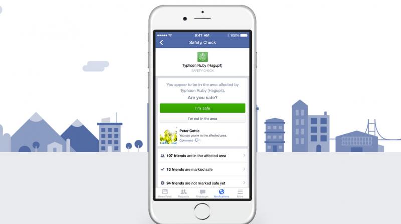 Facebook states that Safety Check has been activated more than 1,000 times in countries around the world and has already notified people that their families and friends are safe more than 3 billion times. (Representative Image)