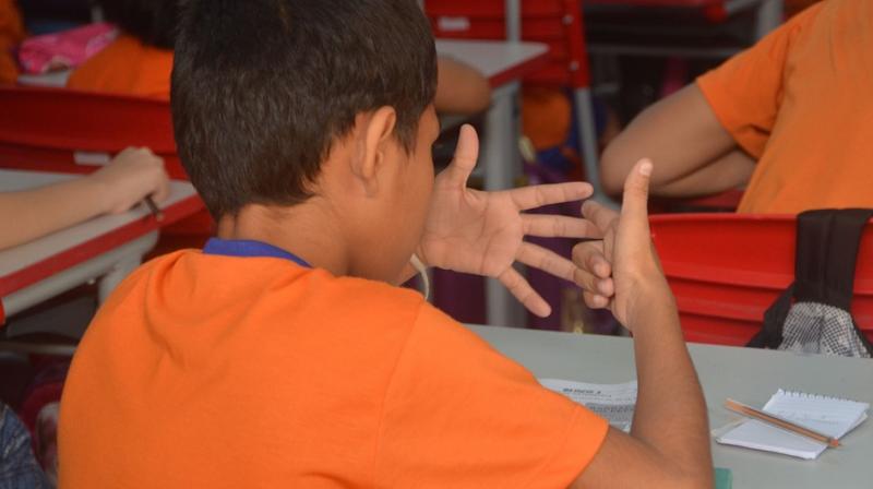 Researchers are not sure whether finger recognition can make children better at math or using fingers for math improves recognition (Photo: AFP)