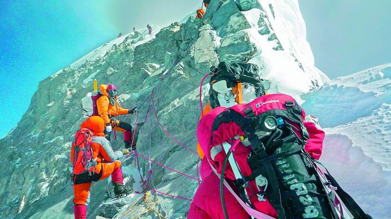 Nima Tenji Sherpa, a mountain guide, told the BBC it could be life-threatening particularly when climbers have used up what they are carrying and they are still not on the summit yet.