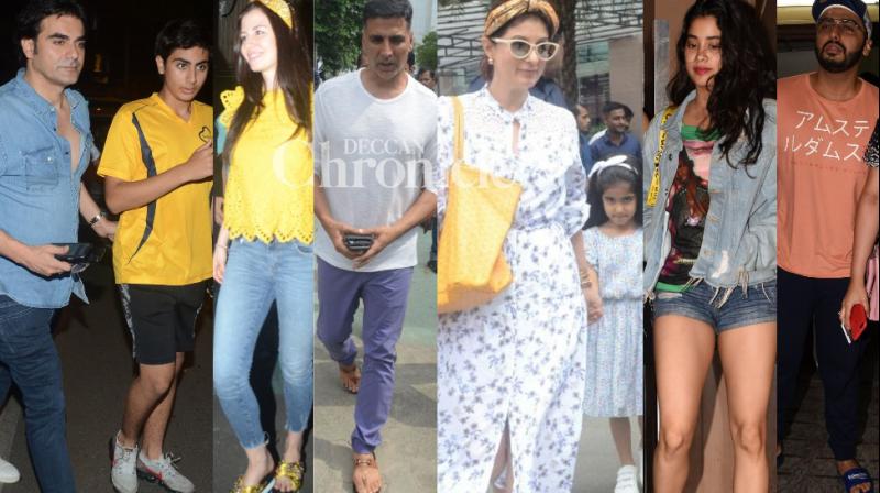 Arbaazs son meets girlfriend, family time for Akshay, Janhvi, Arjun, others spotted