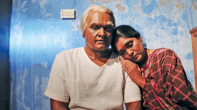 Still from the movie Seethakathi.