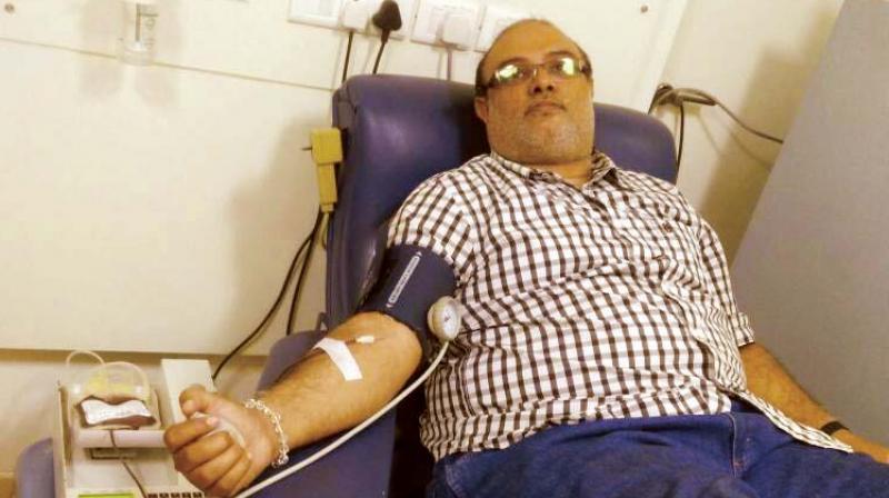 Karthik Shekhar R. has made it a mission to donate blood and save peoples lives