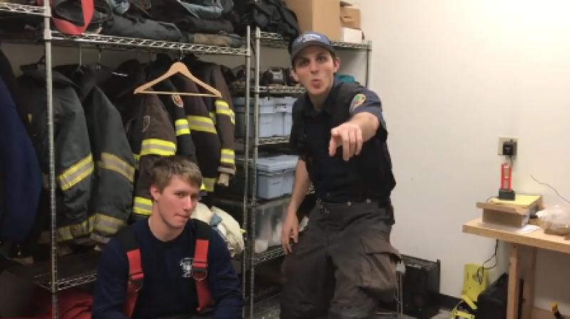 The firefighters from the New Gloucester Fire & Rescue posted the video on their Facebook page and people are liking it. (