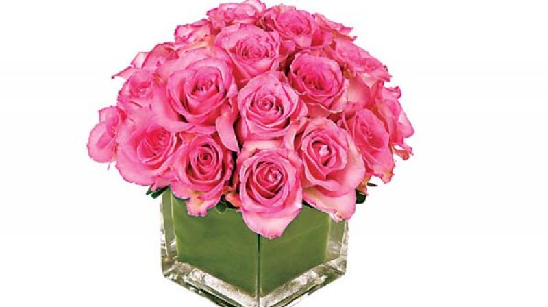 The sales reach about 250 bouquets on the February 14 in this one store alone.