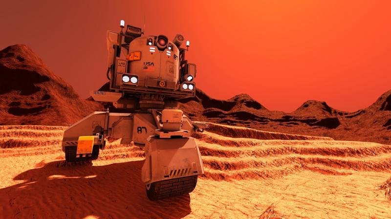 Dust storm that may soon encircle Mars is threatening a Mars rover. (Photo: Pixabay)