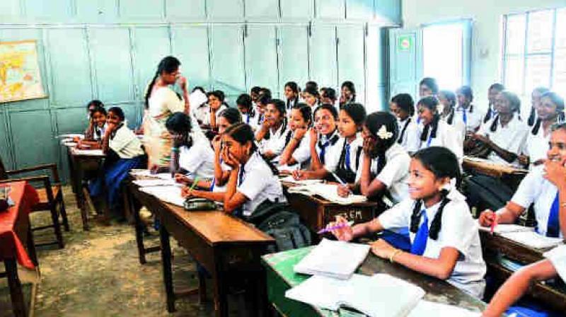 The government commenced digital teaching in schools for classes six to ten from November 2016 in 583 schools in Khammam district and 350 schools in Bhadradri-Kothagudem district.  (Representational image)