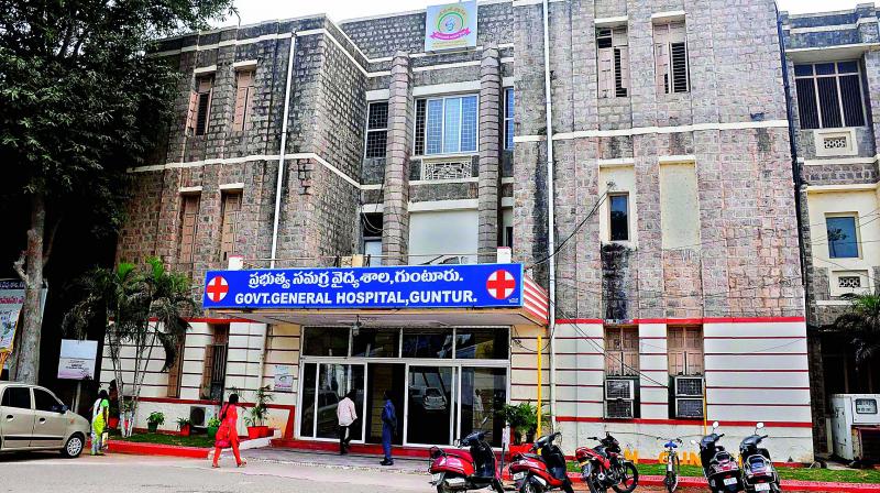 The oldest Government General Hospital (GGH) at Guntur which is the only government hospital to offer free knee replacement surgeries in AP.  	(Photo:DC)