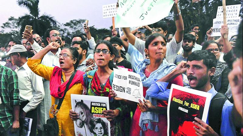 Nation outraged by Kathua, Unnao