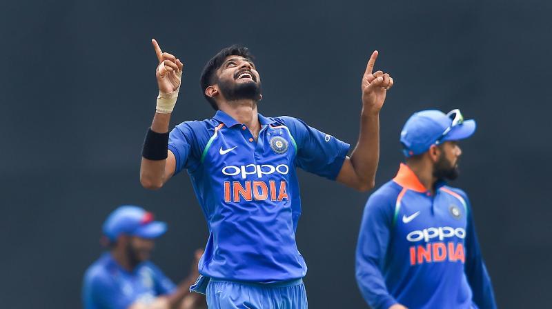 Shastri seemed impressed with left-arm seamer Khaleel but wants him to add a few more clicks.(Photo: PTI)