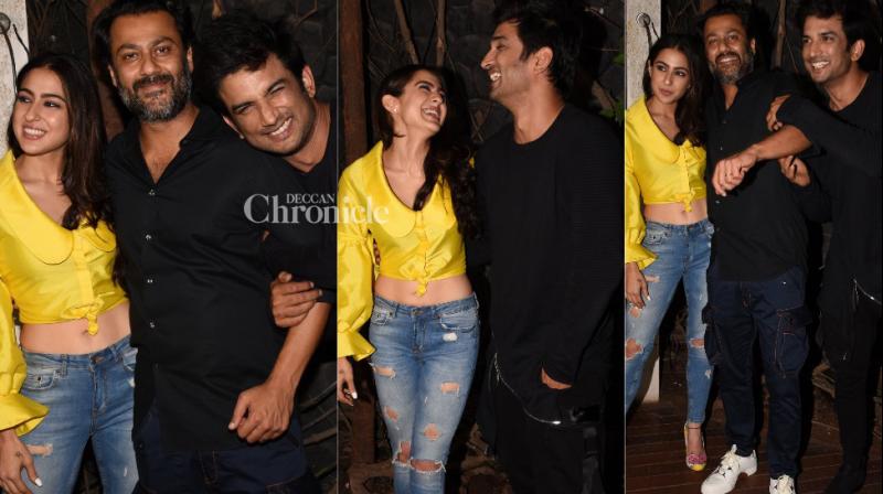 Its a wrap: Sushant, Sara and Abhishek all smiles as they party together