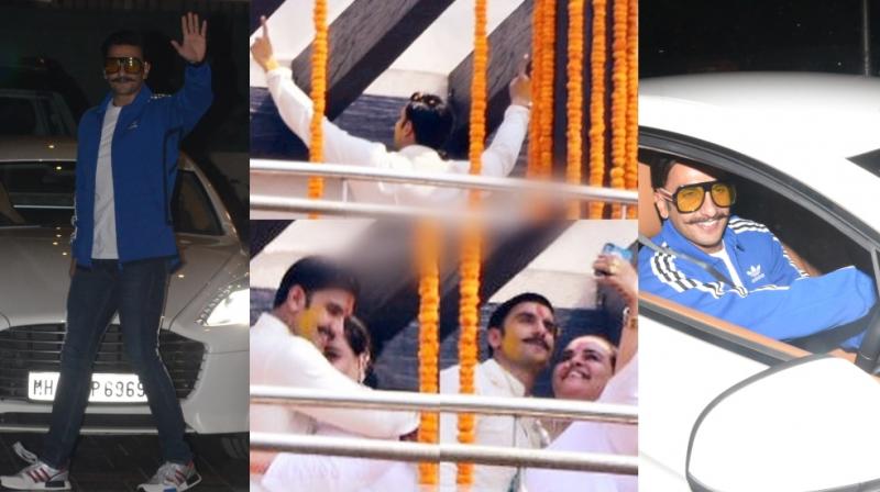 Groom-to-be Ranveer Singh celebrates haldi ceremony with Shanoo