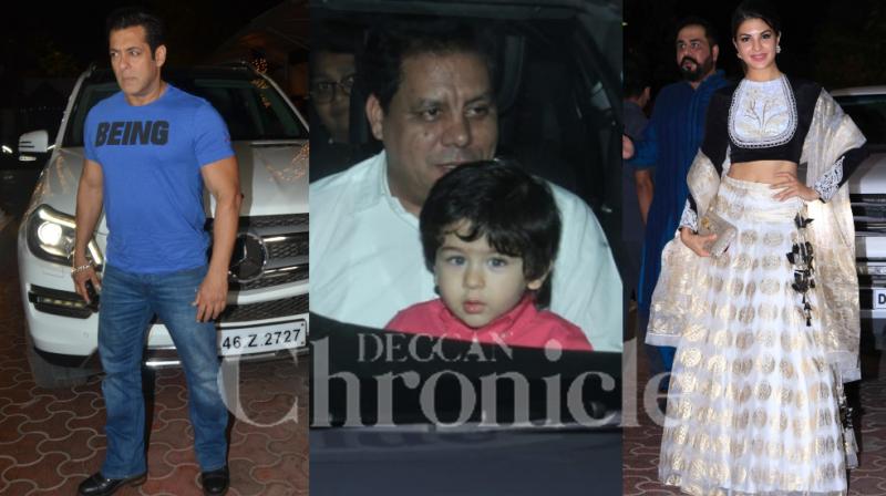 Taimur graces KJos Diwali party, Salman, Jacqueline opt for Shilpa Shetty
