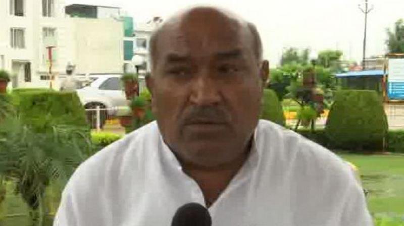 I believe that a bill on population control must be introduced in the Parliament in order to save India from another dreadful partition, BJP MP from Uttar Pradesh Hari Om Pandey said. (Photo: Twitter | ANI)
