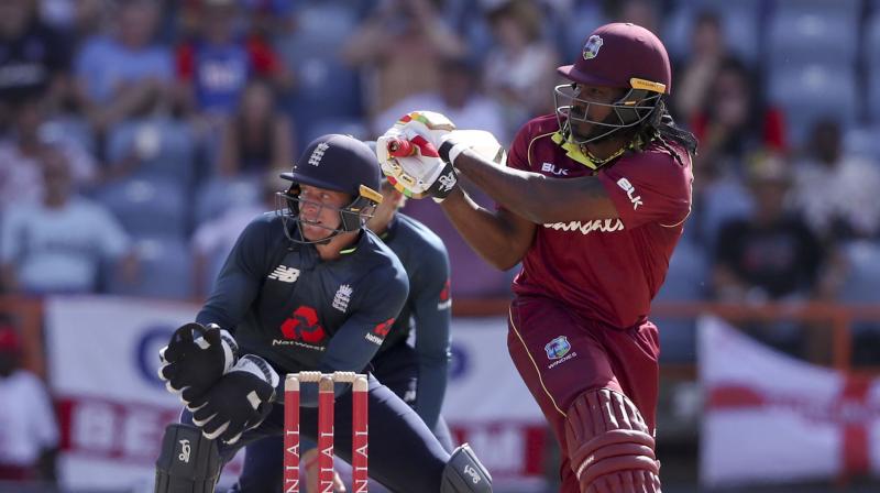 In spite of Gayles heroics, West Indies lost the fourth match to England as they were 29 runs short at the National Cricket Stadium in Grenada on Wednesday. (Photo: AP)