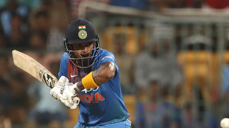 Rahul, who made a successful comeback with scores of 47 and 50 in the just-concluded T20 series against Australia after going through a tough time due to a chat show controversy, jumped four rungs to the sixth position with 726 rating points. (Photo: AP)
