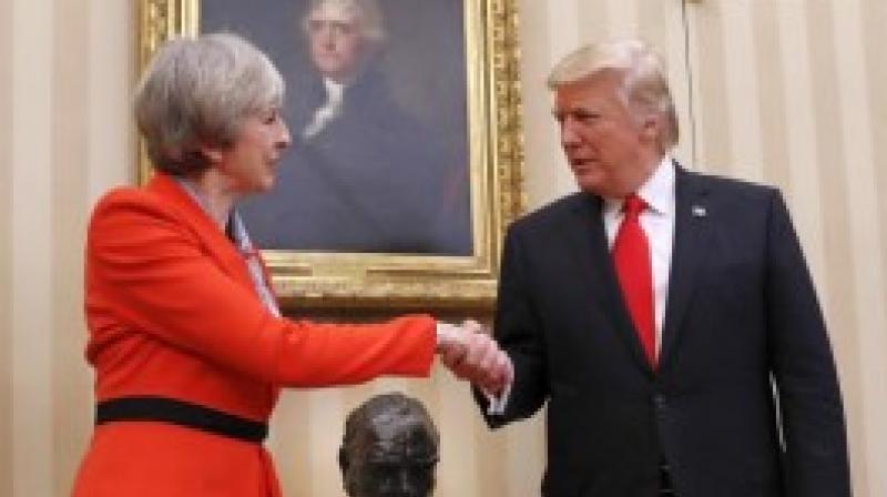 UK Prime Minister Theresa May and US President Donald Trump. (Photo: AP)