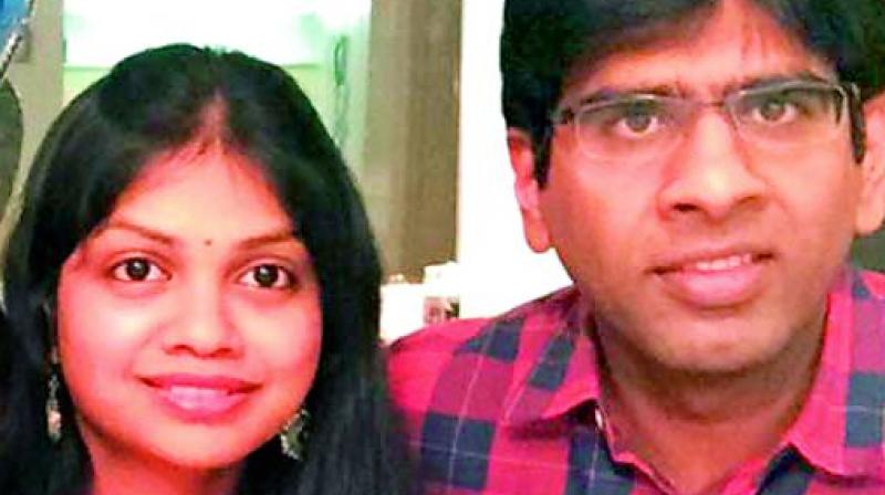 A file picture of Madhukar Reddy and wife Swati.  Madhukar committed suicide on April 3. (Photo: DC)
