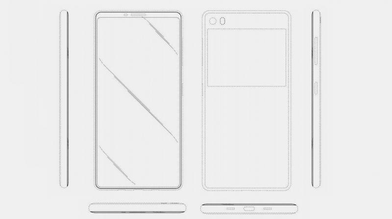 The company had filed a patent at US Patent and Trademark Office this week, and the sited images of the phone showcase no bezels, no notch. (Photo: US Patent and Trademark Office)