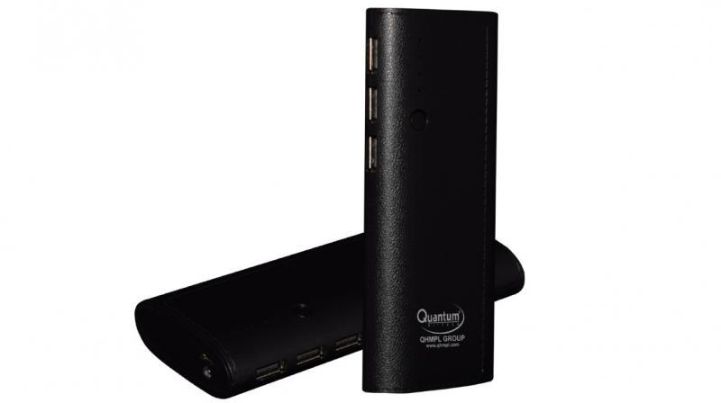 The Quantum power bank features in White and Black colour variants and is priced at Rs 1,599.