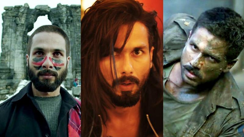 Shahid Kapoors still from his respective movies.