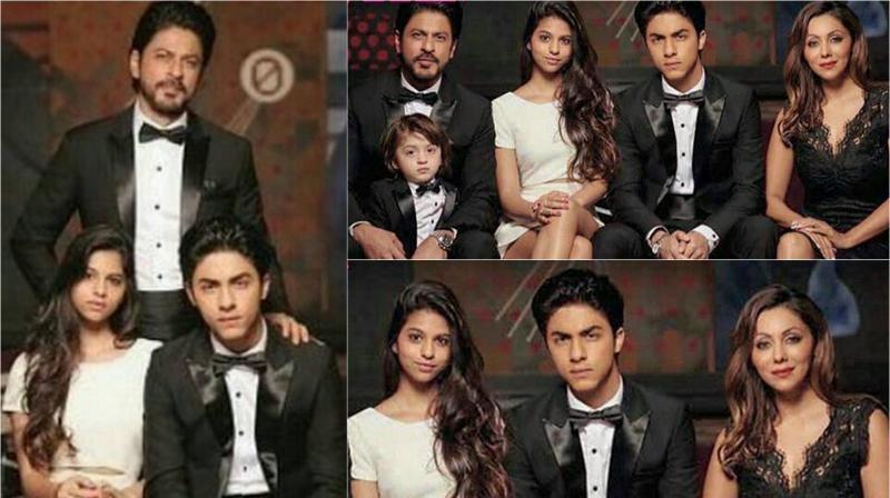SRK, Gauri, Aryan, Suhana and AbRam look nothing less than royals in this portrait