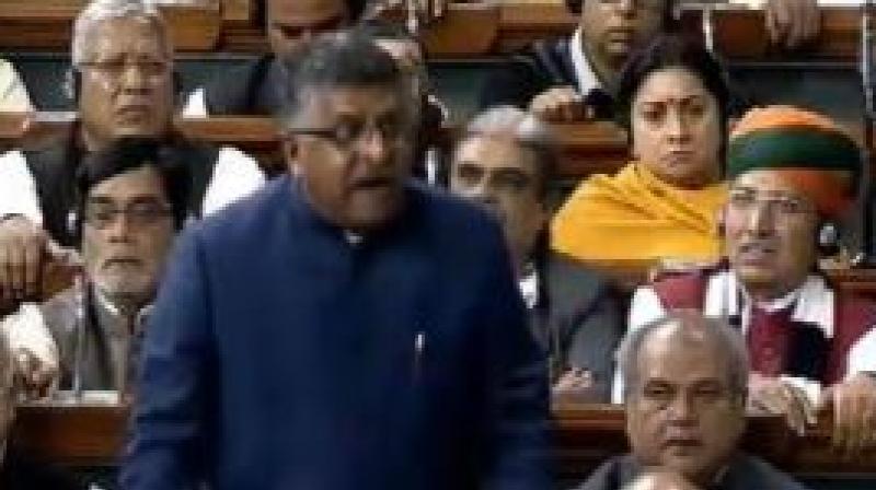 We are making history today: Law Minister tables triple talaq bill in LS