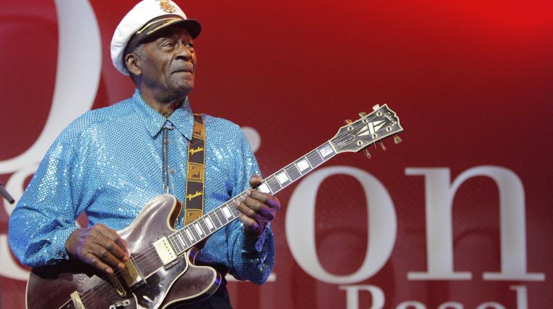 File photo, legendary U.S. musician Chuck Berry performs on stage at the Avo Session in Basel, Switzerland. (Photo: AP)
