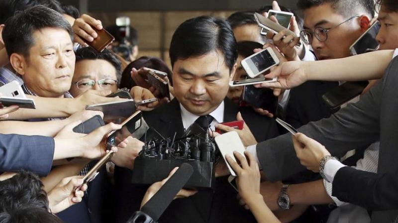 Former South Korean senior prosecutor Jin Kyung-joon. (Photo: AP)