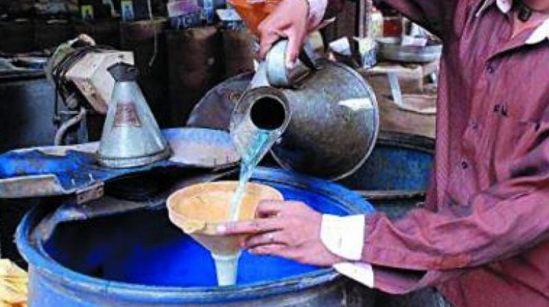 Telangana government has halved the kerosene quota to PDS beneficiaries in municipal corporations and municipalities