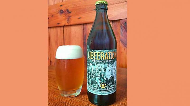 A gruit style ale, liberation is golden straw in colour, with fruity, spicy, earthy flavours. It contains a combination of ingredients to help with hormone shift like motherwort, lemon balm, chamomile, stinging nettle, mugwort, rose, chickweed and damania.