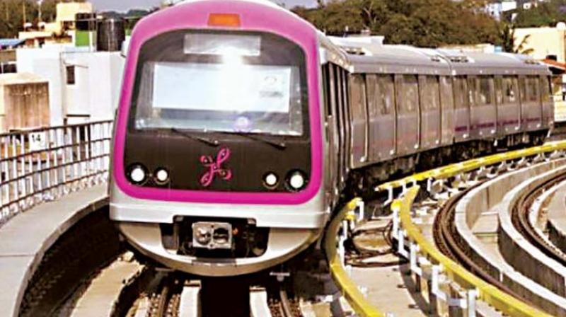 The project relates to extension of East-West and North-South lines for Bangalore Metro Rail, which includes a total length of 72.095 km (13.79 km underground) and 61 stations with 12 underground stations. (Representational Image)