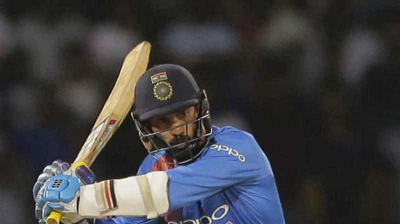 Dinesh Karthiks  sensational 29 not out from eight balls in their last-ball win over Bangladesh in the T20 tri-Series final last night has given a big boost to the Kolkata franchise who have overhauled the squad for the 11th season.(Photo: AP)