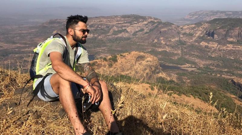 Indian players went trekking in the surrounding areas of Pune to reinvigorate their campaign. (Photo: Virat Kohli/Twitter)