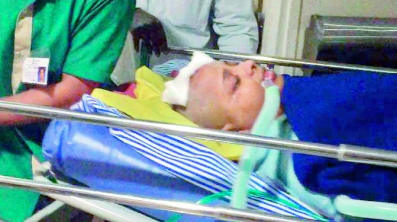 Uzma Hafeez who is in coma, after an iron rod from a Metro construction site fell and pierced her skull.