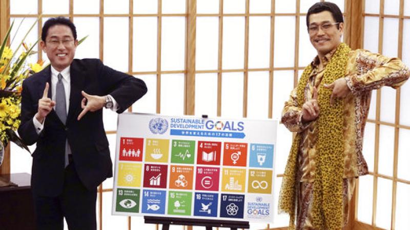 The PPAP star beamed at the invitation to accompany the diplomat to New York and pledged to do his utmost for the awareness campaign. (Photo: AP)